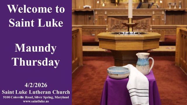 Maundy Thursday - 04.2.26