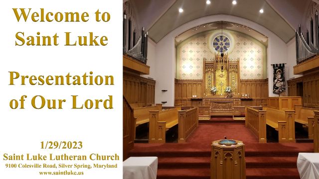 Presentation of Our Lord- 1.29.23 | 8:45